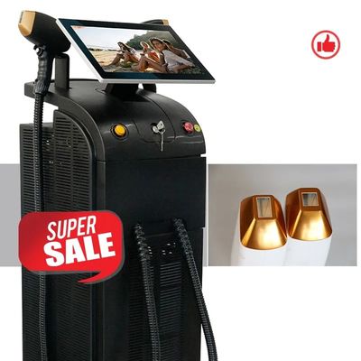 3 ความยาวคลื่น Ice Alexandrite Diodo Depilacion 755 808 1064 เครื่องกำจัดขนด้วยเลเซอร์ไดโอด