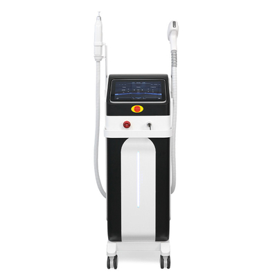 2 ใน 1 มัลติฟันชั่นเลเซอร์ Picosecond การกําจัดรอยสัก Nd Yag และ 808nm Diode การกําจัดผม เครื่องเลเซอร์ Pico