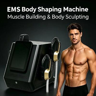 Professional 4 Handles EMS Body Sculpt เครื่องกระตุ้นกล้ามเนื้อ RF