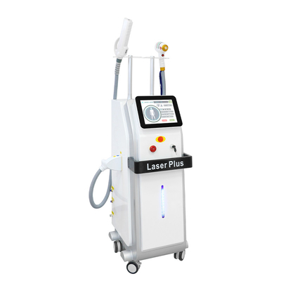 เครื่องกําจัดผมที่ไม่เจ็บปวดด้วยน้ําแข็ง Nd Yag Tattoo Laser Plus 808 Diode Laser และ Pico 2 ใน 1