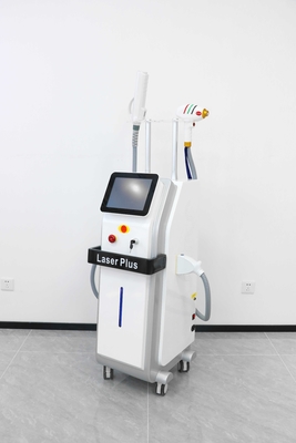 เครื่องกําจัดผมที่ไม่เจ็บปวดด้วยน้ําแข็ง Nd Yag Tattoo Laser Plus 808 Diode Laser และ Pico 2 ใน 1