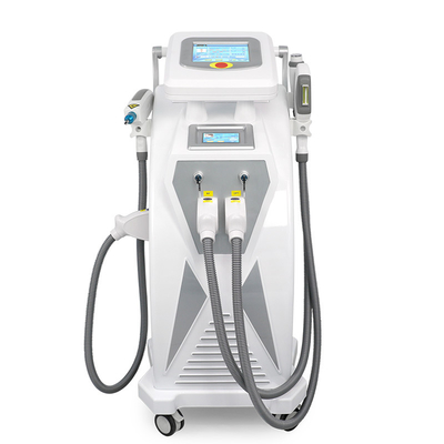 สกรีนคู่ 3 ใน 1 หลากหลายฟังก์ชัน IPL RF Nd Yag เลเซอร์สําหรับการเยียวยาผิวหนัง