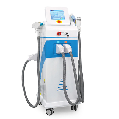 4 ใน 1 มวลฟังก์ชัน Nd Yag Laser การกําจัดรอยสัก IPL การกําจัดผม RF เครื่องยกใบหน้า