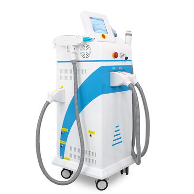 4 ใน 1 มวลฟังก์ชัน Nd Yag Laser การกําจัดรอยสัก IPL การกําจัดผม RF เครื่องยกใบหน้า