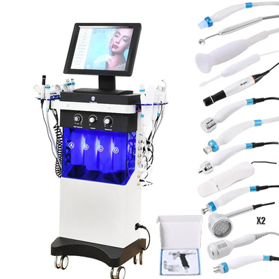 14 ใน 1 Hydrofacial dermabrasion บุบลือขนาดใหญ่ออกซิเจนสเปรย์หน้า LED เครื่องเยาว์ผิว