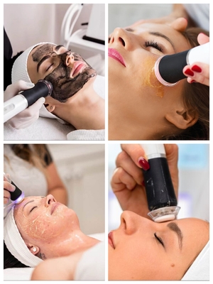 3 ใน 1 Oxygen Jet Peel Infusion Face Lift การเสริมความงาม การดูแลผิวหนัง CO2 Bubble Oxygenation Exfoliate Oxygen เครื่องทําหน้า