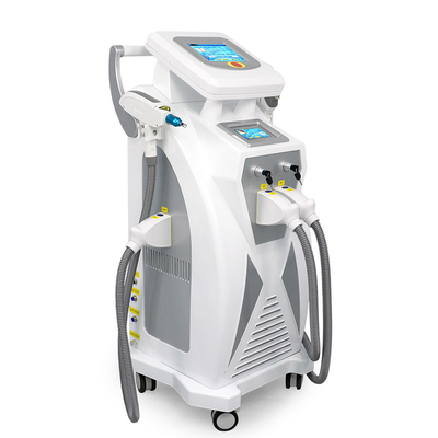 สกรีนคู่ 3 ใน 1 เครื่องยกใบหน้า RF มัลติฟункชั่น Nd Yag Laser การกําจัดรอยสัก OPT IPL เครื่องกําจัดผม