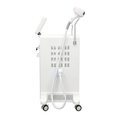 การกําจัดผมแบบเลเซอร์ไดโอเดสที่ไม่เจ็บปวด 808nm จับคู่ ไลเซอร์ Picosecond เลเซอร์พกพา 3 คลื่น เครื่องเลเซอร์ไดโอเดสความยาวคลื่นสาม