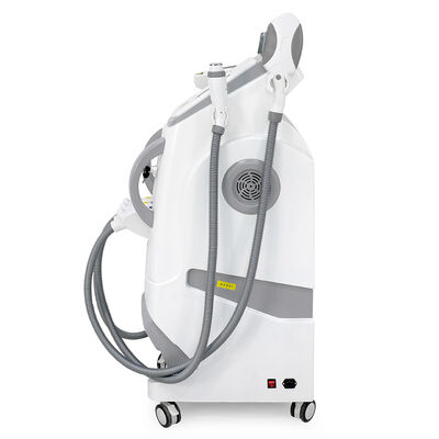 เครื่องเสริมความงามเลเซอร์ 3 ใน 1 มีหลายฟังก์ชัน ลักษณะตั้ง 3 มือ การกําจัดผมเลเซอร์ ไม่เจ็บปวด การกําจัดผมแบบปลอดภัย เครื่อง RF การกําจัดรอยสัก