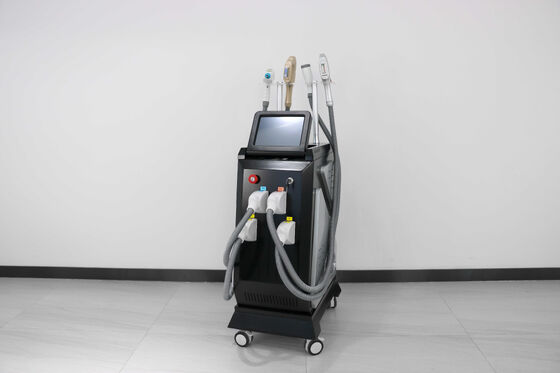 เครื่องเสริมความงามแนวตั้ง 4 in 1 อุปกรณ์เสริมความงามอเนกประสงค์และระบบกำจัดขนด้วยเลเซอร์ — กำจัดขนด้วยเลเซอร์, ฟื้นฟูผิว, กำจัดรอยสัก, กำจัดไฝ เลเซอร์เกรดเชิงพาณิชย์