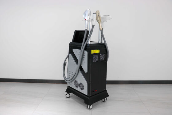เครื่องเสริมความงามแนวตั้ง 4 in 1 อุปกรณ์เสริมความงามอเนกประสงค์และระบบกำจัดขนด้วยเลเซอร์ — กำจัดขนด้วยเลเซอร์, ฟื้นฟูผิว, กำจัดรอยสัก, กำจัดไฝ เลเซอร์เกรดเชิงพาณิชย์