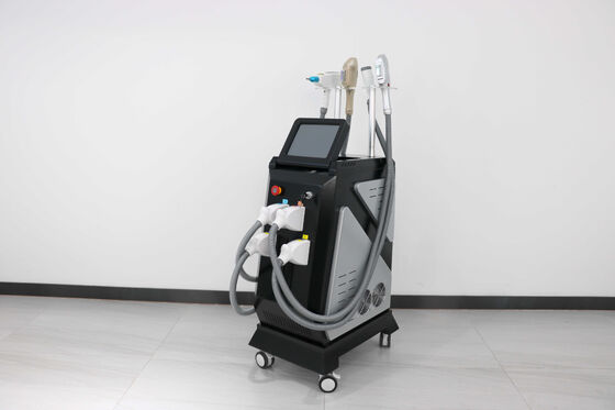 เครื่องเสริมความงามแนวตั้ง 4 in 1 อุปกรณ์เสริมความงามอเนกประสงค์และระบบกำจัดขนด้วยเลเซอร์ — กำจัดขนด้วยเลเซอร์, ฟื้นฟูผิว, กำจัดรอยสัก, กำจัดไฝ เลเซอร์เกรดเชิงพาณิชย์