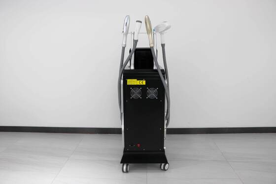 เครื่องเสริมความงามแนวตั้ง 4 in 1 อุปกรณ์เสริมความงามอเนกประสงค์และระบบกำจัดขนด้วยเลเซอร์ — กำจัดขนด้วยเลเซอร์, ฟื้นฟูผิว, กำจัดรอยสัก, กำจัดไฝ เลเซอร์เกรดเชิงพาณิชย์