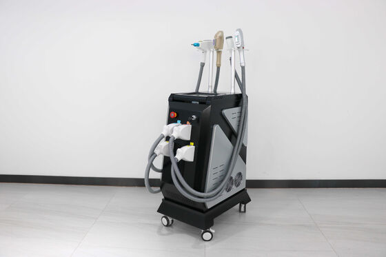 เครื่องเสริมความงามแนวตั้ง 4 in 1 อุปกรณ์เสริมความงามอเนกประสงค์และระบบกำจัดขนด้วยเลเซอร์ — กำจัดขนด้วยเลเซอร์, ฟื้นฟูผิว, กำจัดรอยสัก, กำจัดไฝ เลเซอร์เกรดเชิงพาณิชย์