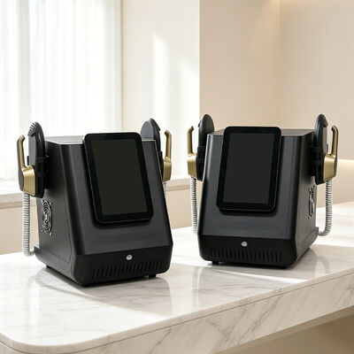 เครื่องประติมากรรมร่างกาย EMS แบบพกพา ที่มีพลังงานผลิต 2800W หน้าจอขนาด 12 นิ้ว และเทคโนโลยี EMSlim สําหรับการกระตุ้นกล้ามเนื้อ