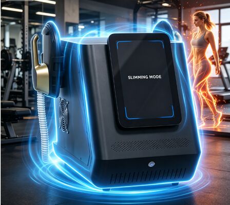 เครื่องประติมากรรมร่างกาย EMS แบบพกพา ที่มีพลังงานผลิต 2800W หน้าจอขนาด 12 นิ้ว และเทคโนโลยี EMSlim สําหรับการกระตุ้นกล้ามเนื้อ