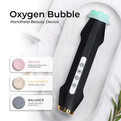 ออกซิเจน Bubble Handpiece LED Microbubble Lift Bright แบบพกพา Skin Salon Instrument