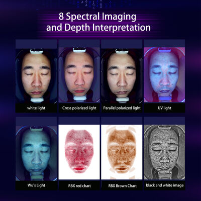 X3เครื่องวิเคราะห์ผิวกล้องAI Salon Facial Diagnostic Beautyเครื่องตรวจจับHDเครื่องสแกนเนอร์อุปกรณ์