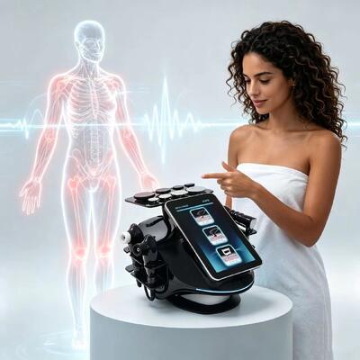 เครื่องนวดหน้า RF Tecar เพื่อการฟื้นฟูผิว หน้าจอสัมผัส เครื่องยกกระชับผิว