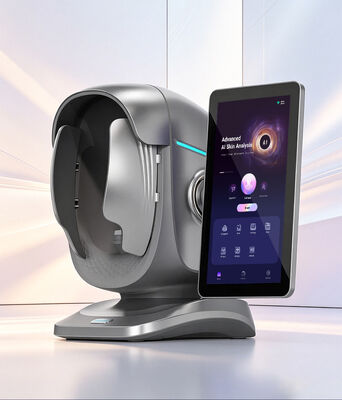 เครื่องวิเคราะห์ผิวหน้าที่ใช้พลังงาน AI ใหม่: เครื่องจอ 15.6 นิ้ว สําหรับการตรวจจับความชื้นและสีผิวหลายสายสี