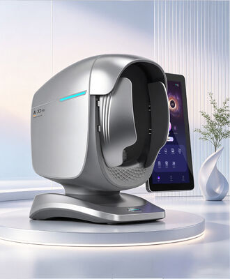 เครื่องวิเคราะห์ผิวหน้าที่ใช้พลังงาน AI ใหม่: เครื่องจอ 15.6 นิ้ว สําหรับการตรวจจับความชื้นและสีผิวหลายสายสี