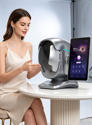 เครื่องวิเคราะห์ผิวหน้าที่ใช้พลังงาน AI ใหม่: เครื่องจอ 15.6 นิ้ว สําหรับการตรวจจับความชื้นและสีผิวหลายสายสี