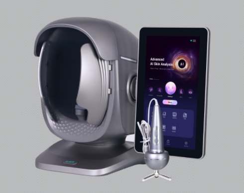 เครื่องวิเคราะห์ผิวหน้า AI อัจฉริยะใหม่: อุปกรณ์หน้าจอ 15.6 นิ้ว สำหรับตรวจวัดความชุ่มชื้นและเม็ดสีผิวแบบหลายสเปกตรัม