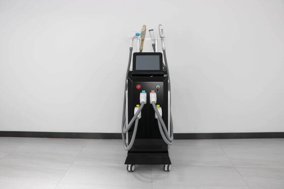 เครื่องเสริมความงามแนวตั้ง 4 in 1 อุปกรณ์เสริมความงามอเนกประสงค์และระบบกำจัดขนด้วยเลเซอร์ — กำจัดขนด้วยเลเซอร์, ฟื้นฟูผิว, กำจัดรอยสัก, กำจัดไฝ เลเซอร์เกรดเชิงพาณิชย์