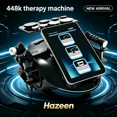 Hazeen 448K Diathermy Tecar เครื่อง CET RET RF 448Khz ฟิซิโอเทราพี การฟื้นฟูผิวหนัง